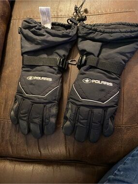 Polaris Men's MVT 3-in-1 Gauntlet Snowmobile Gloves Black  L Inner Glove Gone